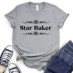 star baker t shirt heather light grey