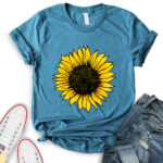 sunflower t shirt for women heather deep teal
