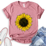 sunflower t shirt for women heather mauve