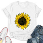 sunflower t shirt for women white