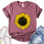 sunflower t shirt heather maroon