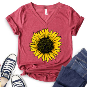 Sunflower T-Shirt V-Neck for Women