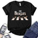 the beagles t shirt for women black