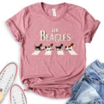 the beagles t shirt for women heather mauve