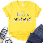 the beagles t shirt for women yellow