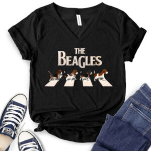 The Beagles T-Shirt V-Neck for Women 2