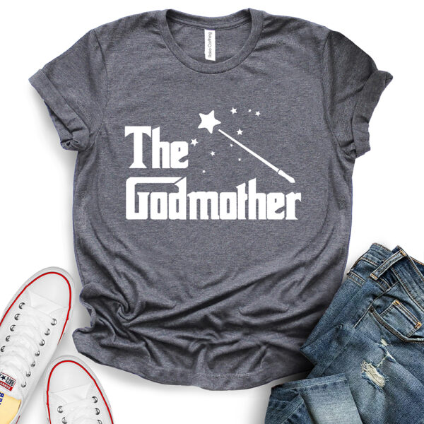 the godmother t shirt heather dark grey
