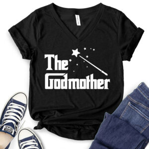 The Godmother T-Shirt V-Neck for Women 2