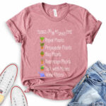 things i do in my spare time plants t shirt for women heather mauve