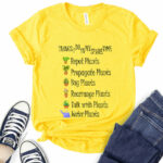 things i do in my spare time plants t shirt for women yellow