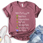 things i do in my spare time plants t shirt heather maroon