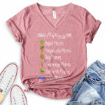 things i do in my spare time plants t shirt v neck for women heather mauve