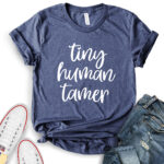 tiny human tamer t shirt heather navy