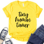 tiny human tamert shirt for women yellow