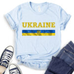 ukraine flag t shirt baby blue