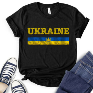 Ukraine Flag T-Shirt for Women 2