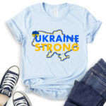 ukraine strong t shirt baby blue