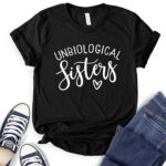 unbiological sisters t shirt black