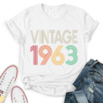 vintage 1963 t shirt for women white