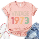 Vintage 1973 t-shirt heather peach