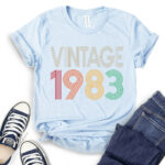 Vintage 1983 t-shirt baby blue