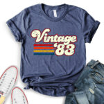 vintage-1983-t-shirt-for-women-heather-navy