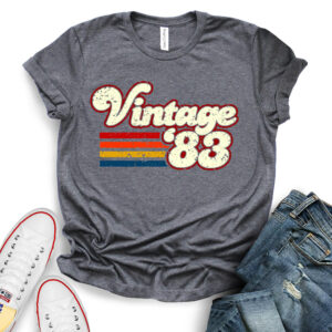 Vintage 83 T-shirt - Birthday Ideas for 40th