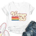 vintage-1983-v-neck-t-shirt-for-women-white
