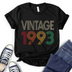 Vintage 1993 t-shirt for women black