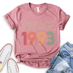 Vintage 1993 T-Shirt for Women - 30th Birthday Gift Idea - heather mauve