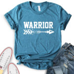 warrior t shirt for women heather deep tael
