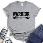 warrior t shirt for women heather light grey