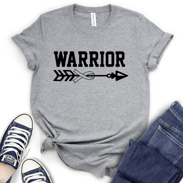 warrior t shirt heather light grey